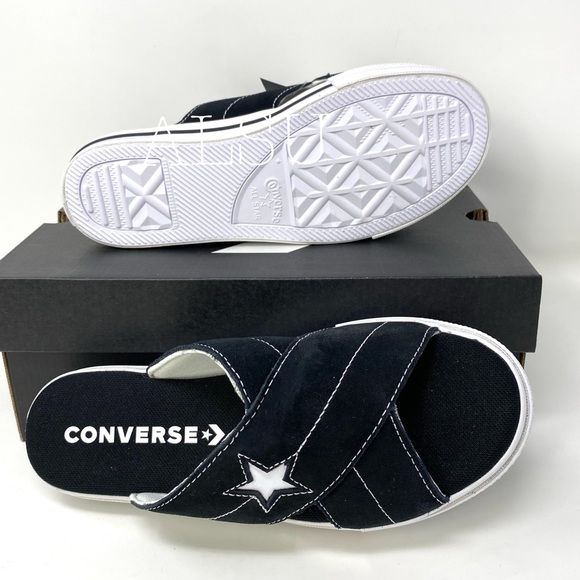 Converse One Star Sandal Suede Slip Black - Picture 8 of 9